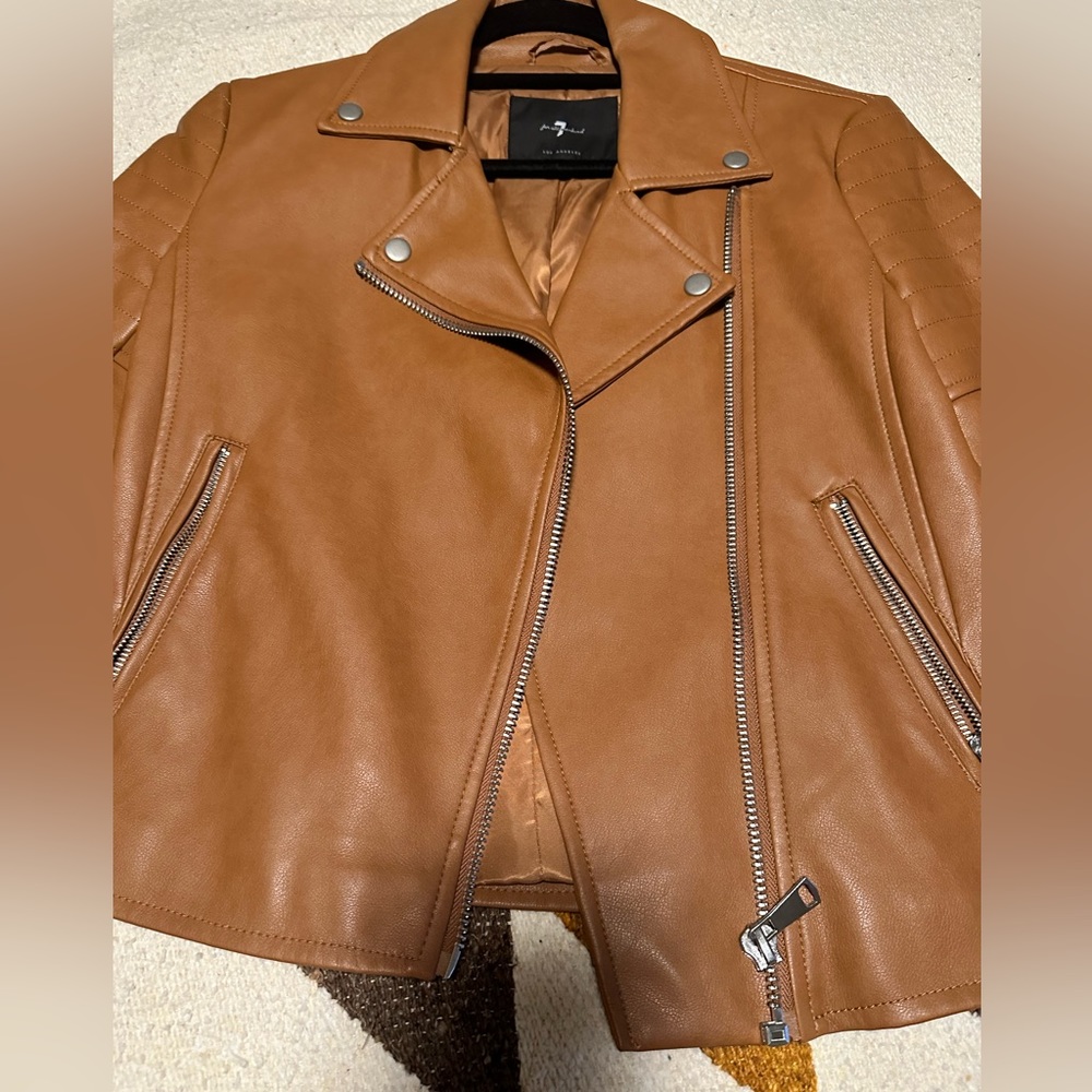 Faux leather 7 for all mankind jacket